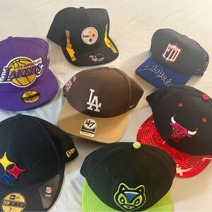 🔥 Bundle Deal: Assorted Sports Team Caps – 8 Hats for $60 🔥